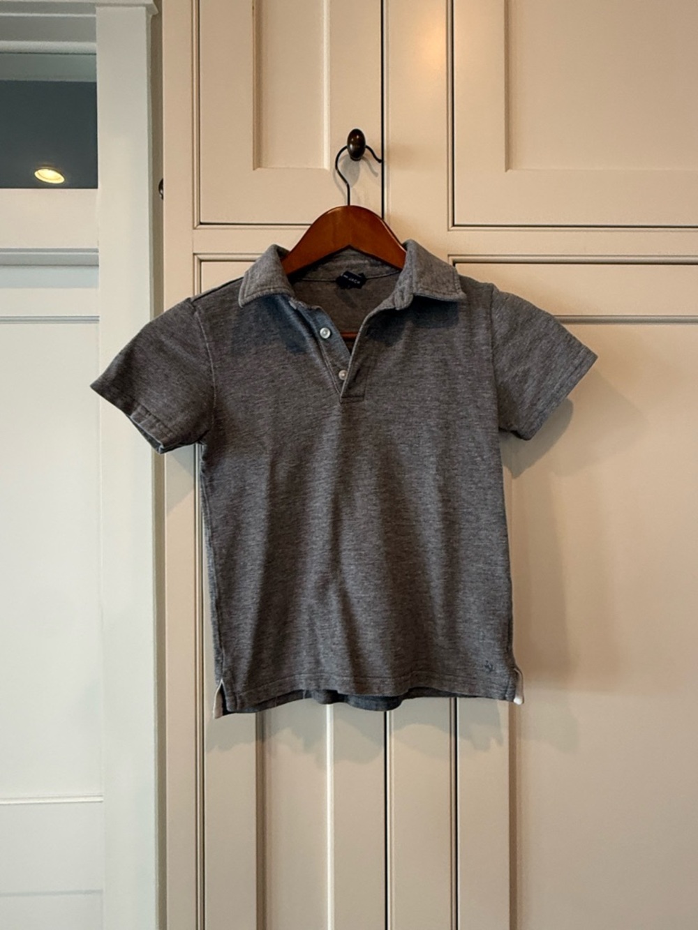 Janie and Jack Heather Gray Short-Sleeve Polo